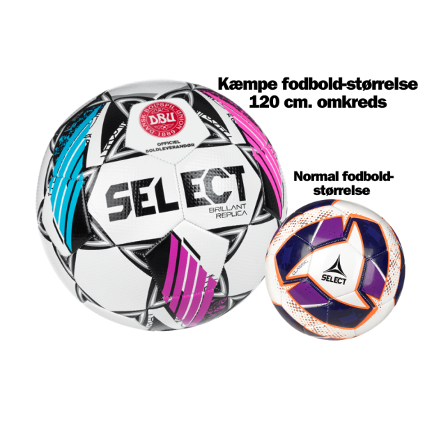 KMPE FODBOLD 50 CM DIAMETER- BRILLANT SUPER DBU