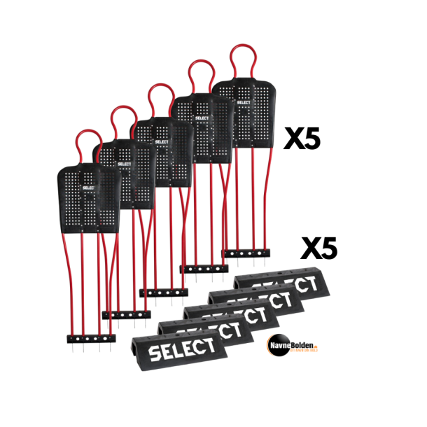 5 stk. Frisparks figur 180 cm rd inkl. 5 stk. gummibaser